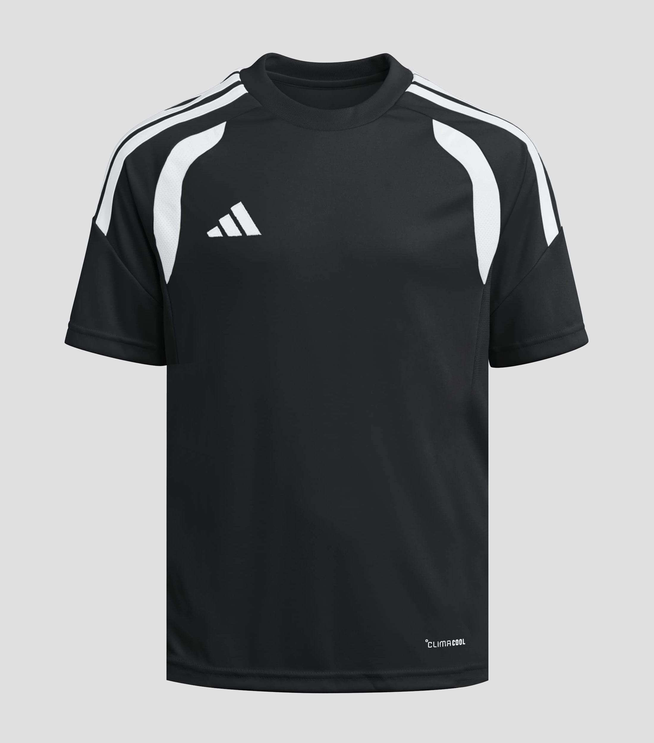 Playera para fútbol soccer Tiro26 League con cuello redondo con manga corta lisa Niños